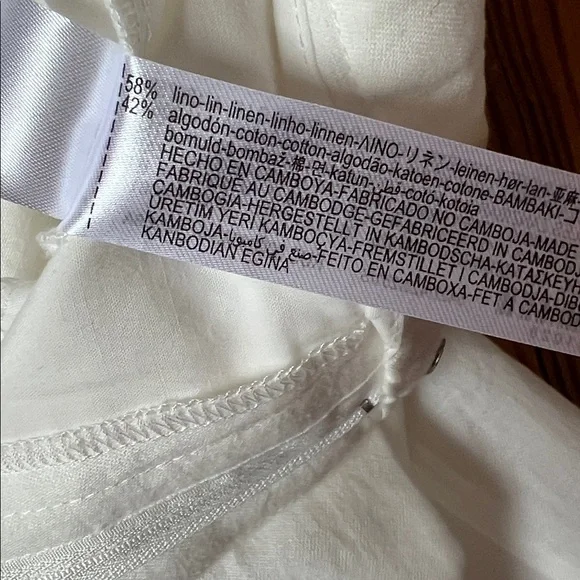 Zara White Wide Leg Pants - Picture 6 of 10